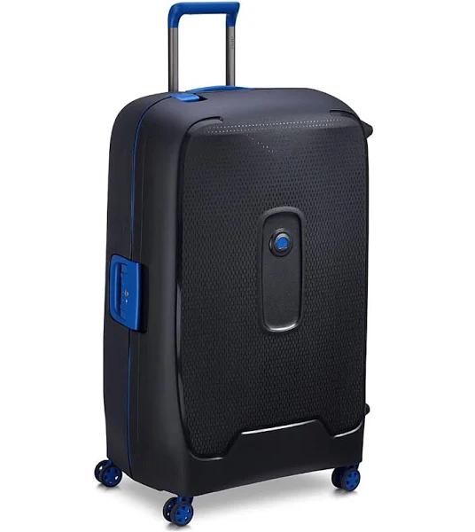 Delsey Moncey 82cm Large Hardsided Luggage Black/Blue