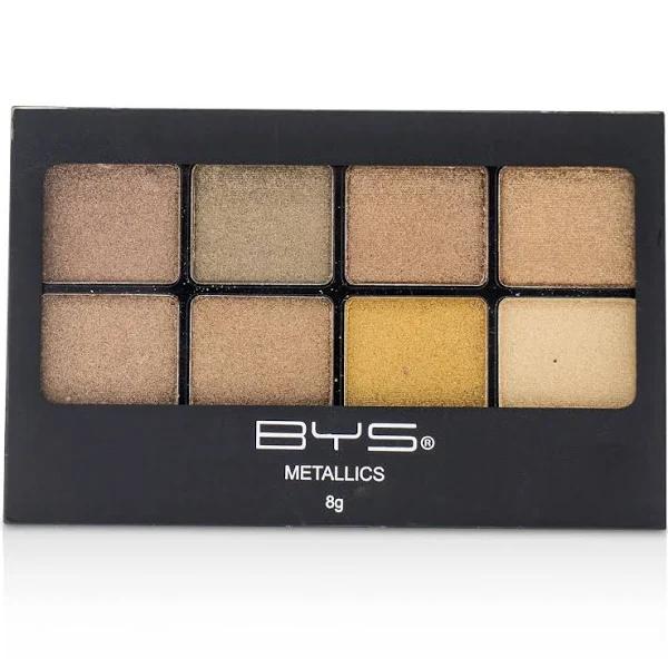 BYS 8 Palette Metallic Eyeshadow - #Metallics Browns - 8g/0.27oz