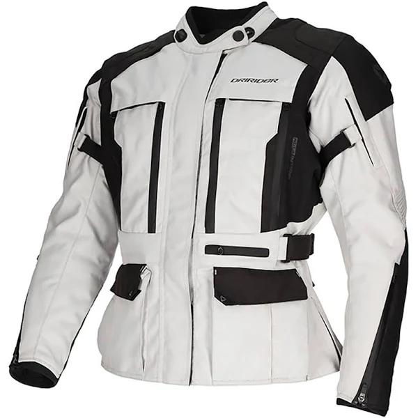 Dririder Explorer Light Grey/Black Womens Adventure Jacket - 22