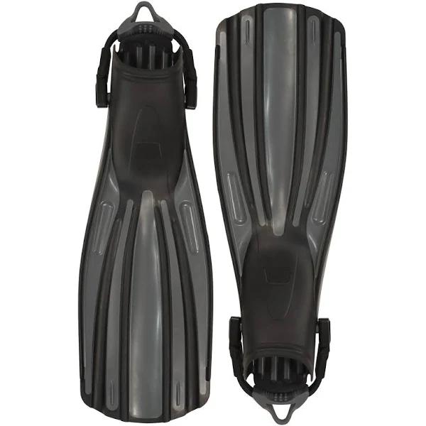 Fourth Element Rec Scuba Diving Fins, Black/Grey, Small