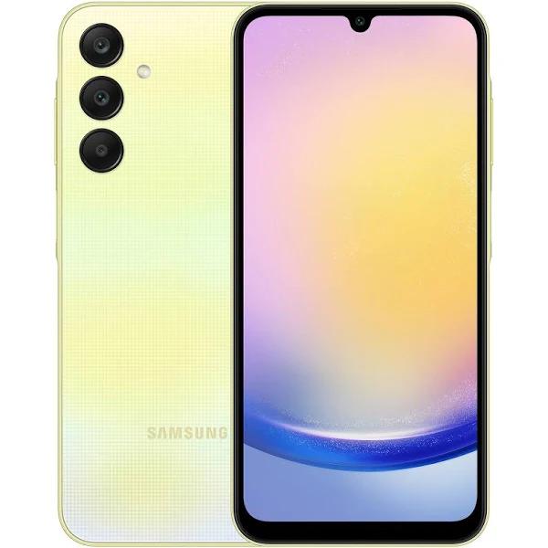 Samsung Galaxy A25 5G (2024) Dual Sim Smartphone - 6GB+128GB - Yellow 6.5" 120