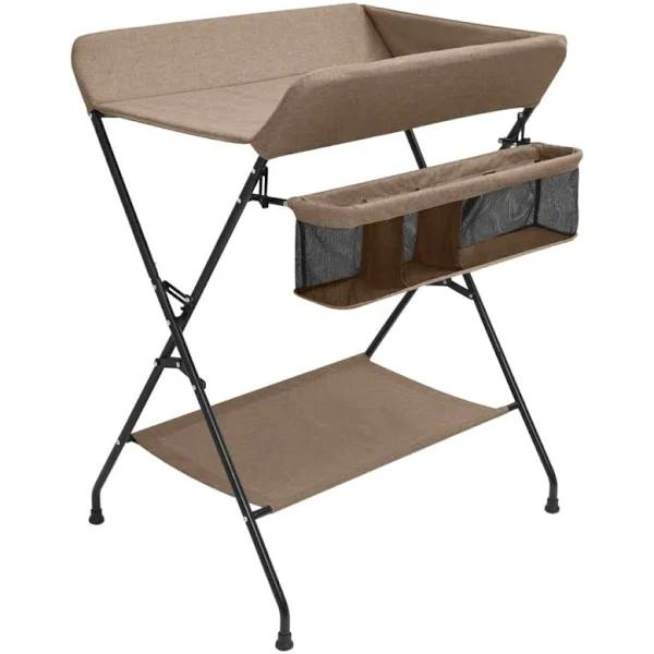 Changing Table Taupe Iron vidaXL