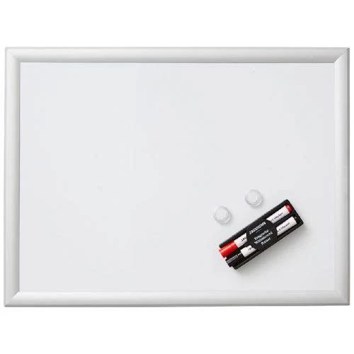 J.Burrows Magnetic Aluminium Frame Whiteboard 600 x 450mm