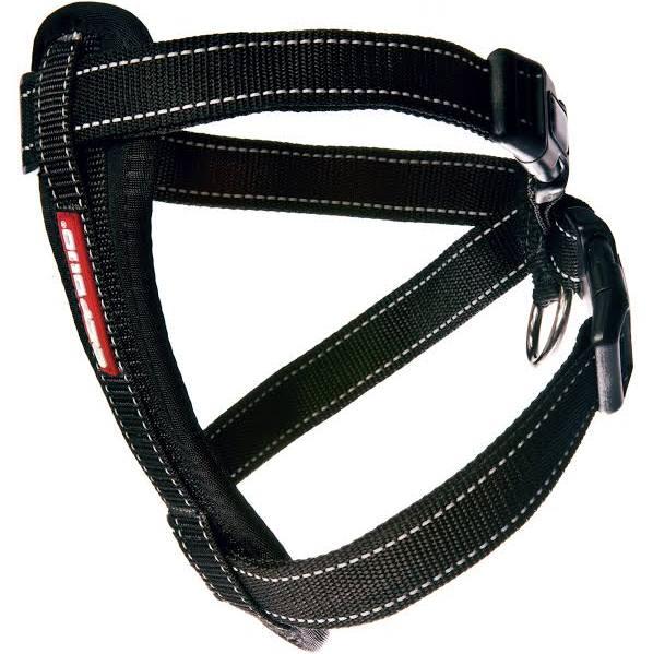 EzyDog Black Chest Plate Dog Harness - Medium