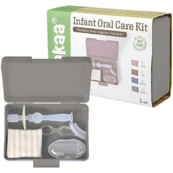 Haakaa Kids Oral Care Set (Suva Grey)