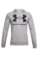 Under Armour Mens Rival Fleece Big Logo Hoodie Grey L