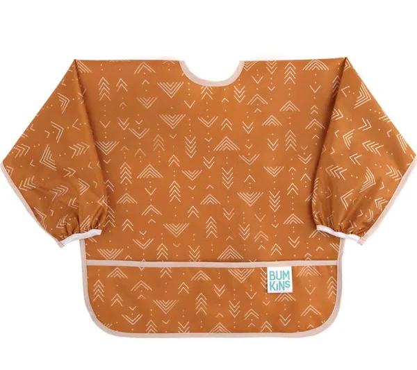 Bumkins Waterproof Sleeved Bib - Grounded