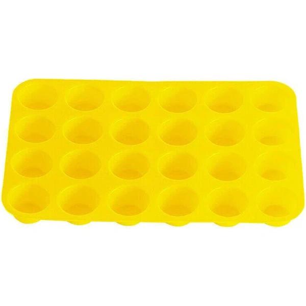 24 Cavity Pan Tray Silicone Mini Cupcake Cookie Baking Mold AU