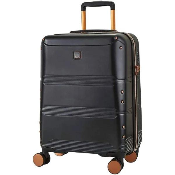 Rock Luggage Mayfair Carry On Hardsided Luggage, Black, 54cm