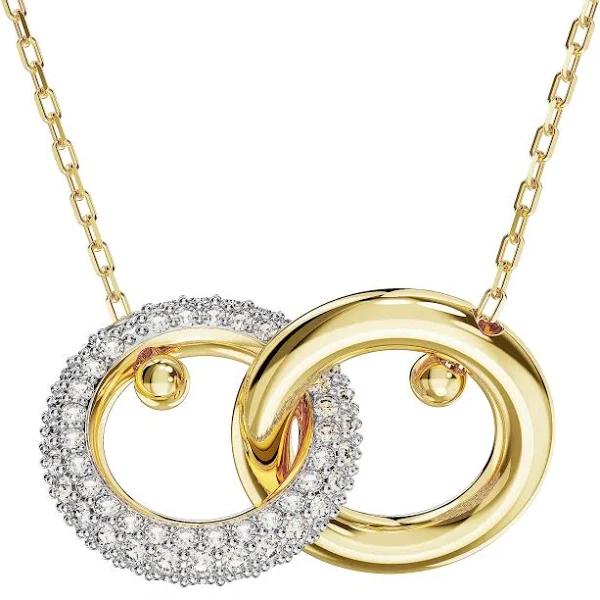 Swarovski Dextera Interlink Pendant Necklace Gold