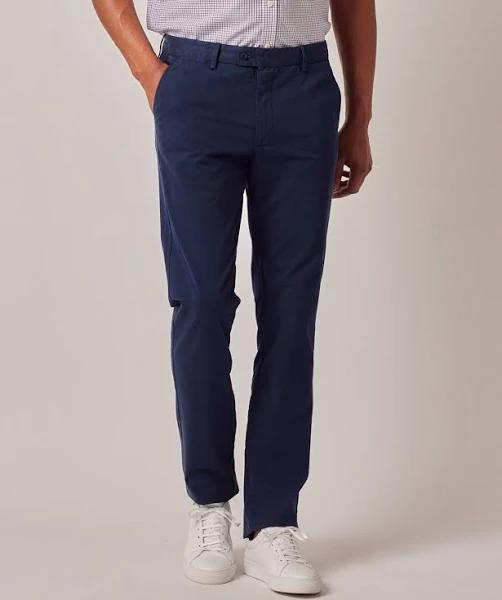 Hawes & Curtis Organic Cotton Stretch Deep Navy Chinos