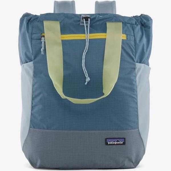 Patagonia Mens Steam Blue Ultralight Black Hole Recycled Nylon Tote Bag