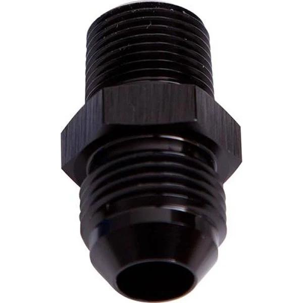 Aeroflow AF816-10-06BLK Male Flare -10AN to 3/8" NPT Black Adapter