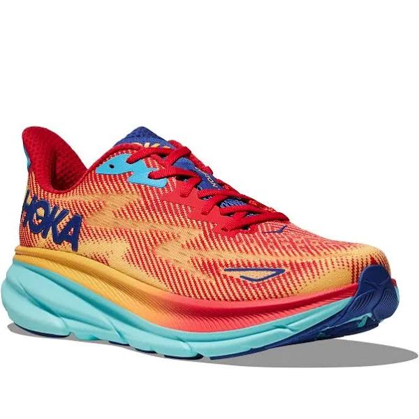 Mens Hoka Clifton 9 Cerise / Cloudless / US 11.5