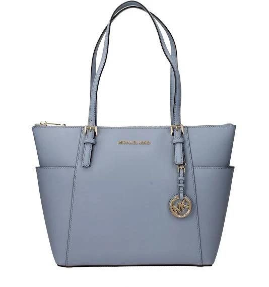 Michael Michael Kors Pale Blue Jet Set Top Zip Tote