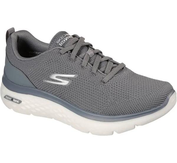 Mens Skechers Go Walk Hyper Burst - Nanocore Grey Walking Shoes