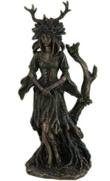 Zeckos Guardian Goddess of The Trees Bronze Finished Statue One Size