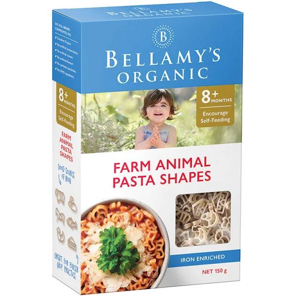 Bellamy's Organic Farm Animal Pasta Shapes 150g