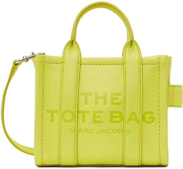 Marc Jacobs Leather The Crossbody Tote Bag Yellow