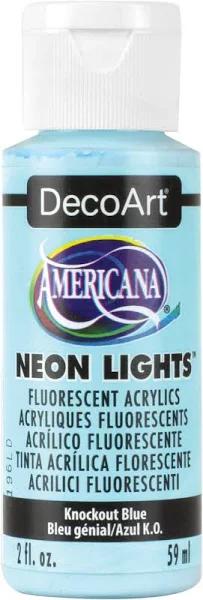 Deco Art Americana Neon Lights 2oz-Knockout Blue DA34-4