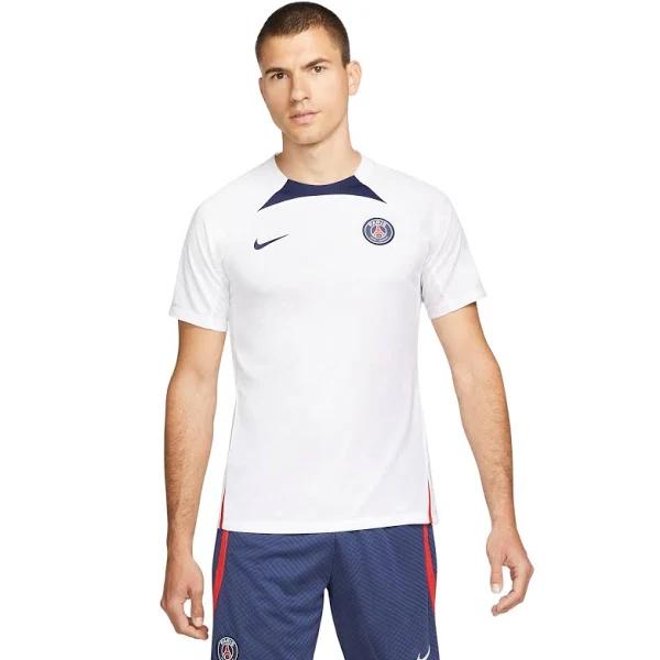 Paris Saint-Germain Strike Short Sleeve Top - White