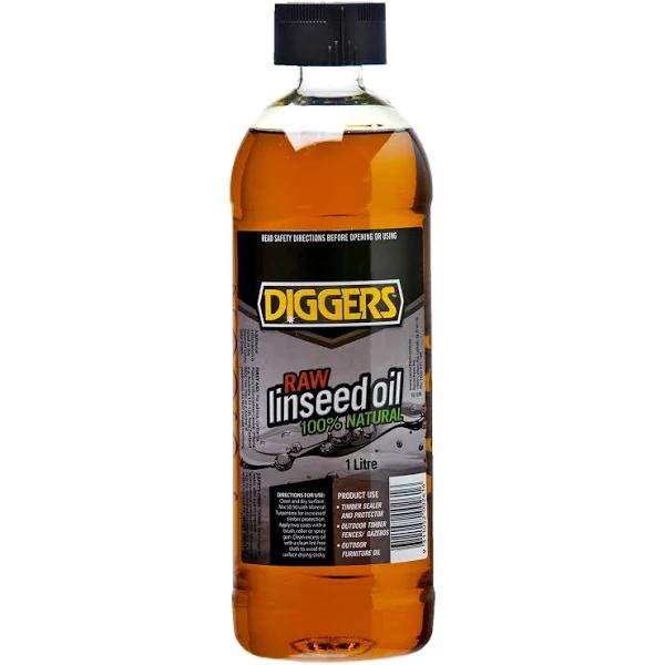 Diggers Raw Linseed Oil 1L 16404-61DIG