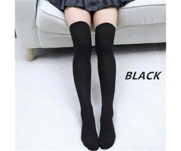 New Fashion Thigh High Over Knee High Socks Girls Women Long Stockings Socks AU