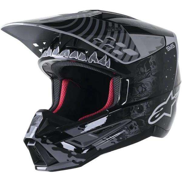 Alpinestars SM5 Solar Flare Helmet - Black/Grey - S