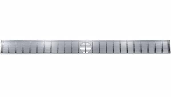 Linsol EzyFlow 1200 Linear Heelguard Channel Grate - Brushed Stainless