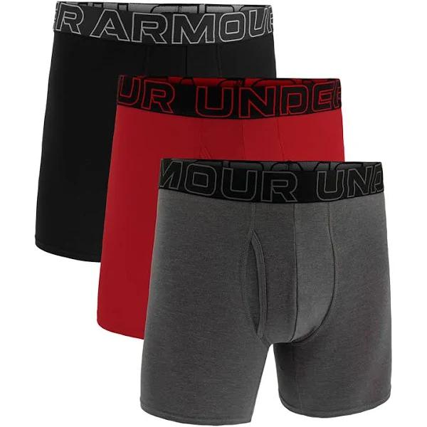 Under Armour M Perf Cotton 6in 3-Pack Grey XS