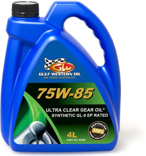 Gulf Western Ultra Clear Gear Oil Full Syn LS 75W-85 4L