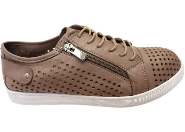 Cabello Comfort EG17 Womens Leather European Leather Casual Shoes Stone 13 AUS or 44 EUR