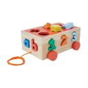 Kmart Wooden Shape Sorter Pull Along Toy