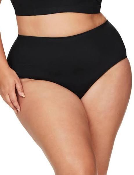 Black Sculpt Renoir High Waist Bikini Bottom Black / AU20+/US16+