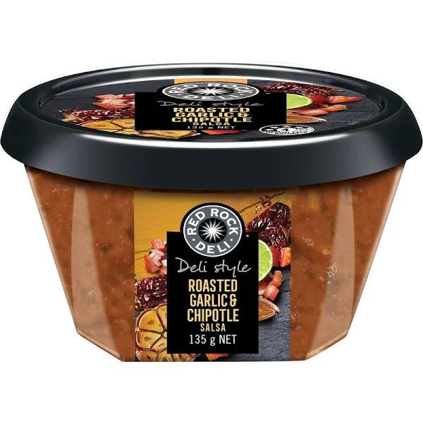 Red Rock Deli Roasted Garlic & Chipotle Salsa 135g