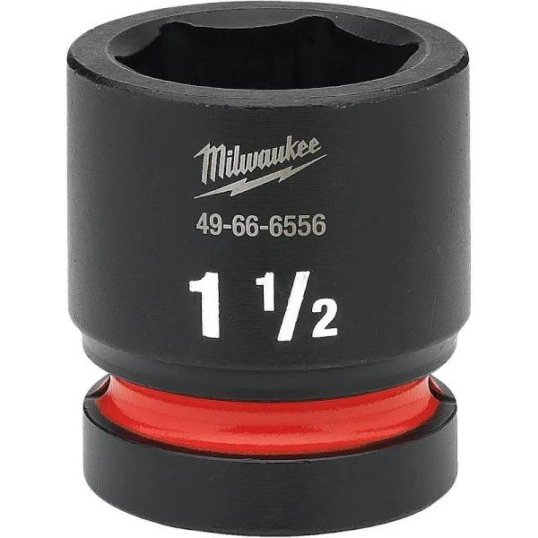 Milwaukee Shockwave 1" Drive 1-1/2" Standard 6 Point Impact Socket 49666556 by Autoelec