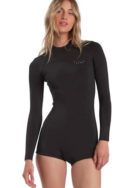 Womens Billabong Spring Fever Springsuit Wetsuit Black Size 12