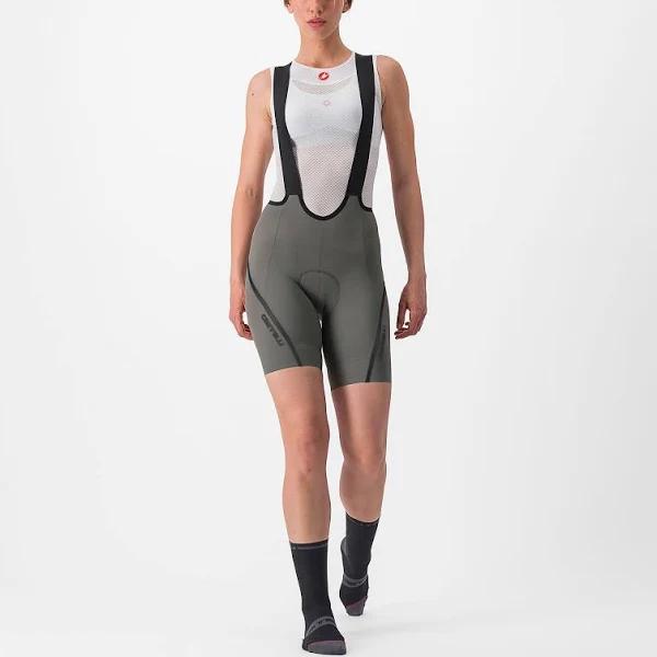 Castelli Velocissima 3 Women's Bib Shorts in Gunmetal Grey