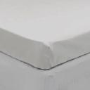 Cotton Fitted Sheet (Silver) - Long Single