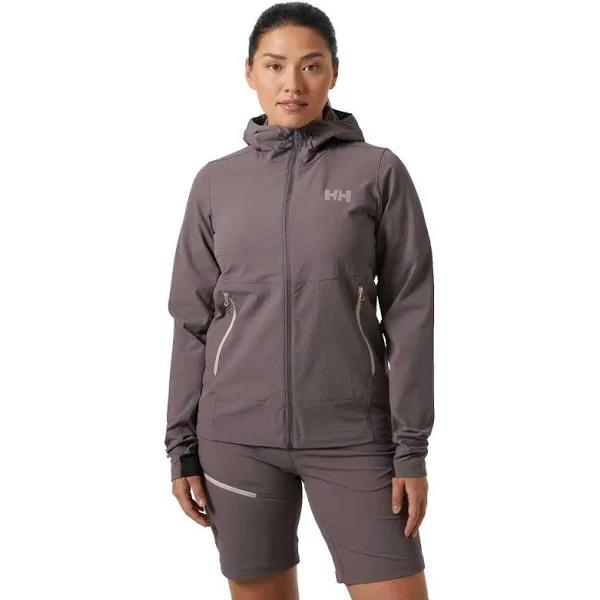 Helly Hansen Blaze Womens Softshell Hooded Jacket - Sparrow Grey - S