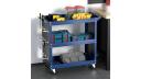 Giantz 3-Tier Tool Trolley Cart Workshop Mobile Work Mechanic Storage Blue