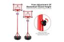 2m Portable Adjustable Basketball Stand Hoop System For Kids W Basketb