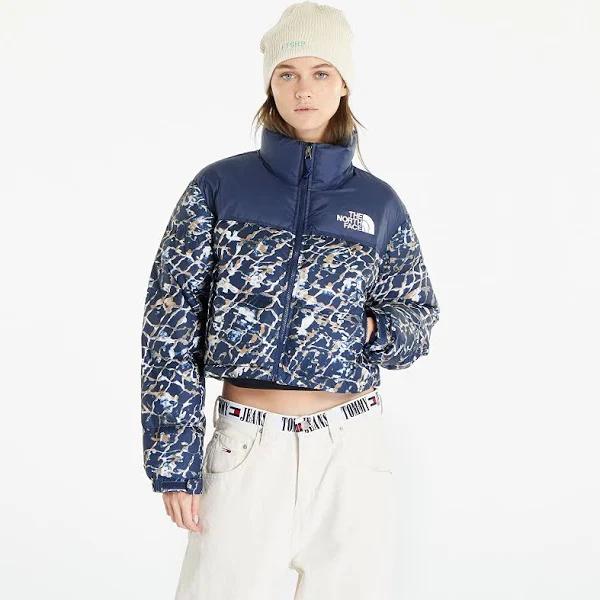 Jacket The North Face Nuptse Short Jacket Dusty Periwinkle Water Distortion Small Print/ Summit Navy S