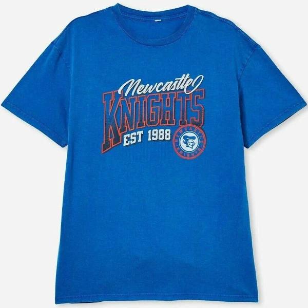 NRL Mens Souvenir Tee Shirt - Newcastle Knights - 100% Cotton - Adult