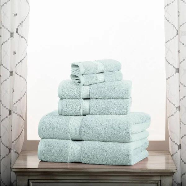 Home City 6pc Premium Combed Cotton Towel Set