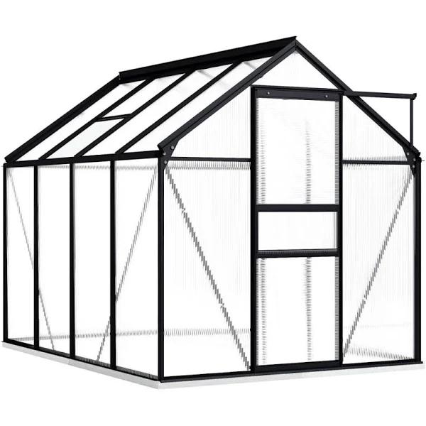 vidaXL Greenhouse with Base Frame Anthracite Aluminium 4.75 m²