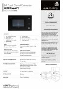 Euro Appliances 34L Touch Control Convection Microwave - EMW34TBK