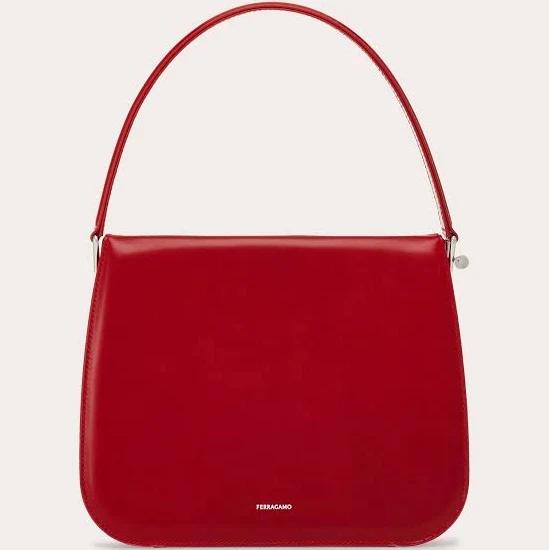 Ferragamo Women Framed Handbag (S) Red