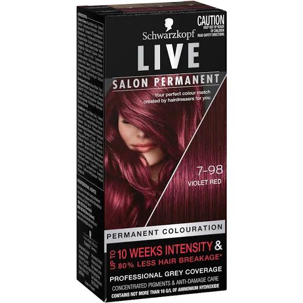 Schwarzkopf Live Salon Permanent 7-98 Violet Red