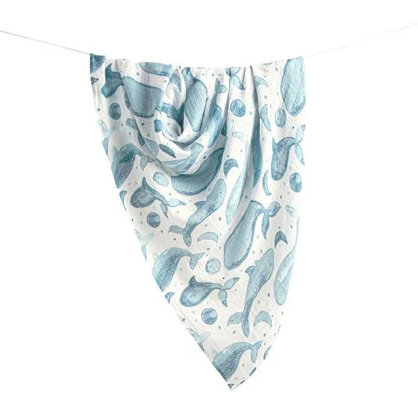 Crane Baby Single Swaddle - Caspian Whale